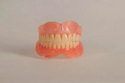 Denture, false jaw. Stock Photos