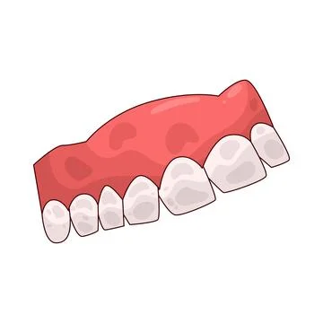 Denture illustration Stock Illustration