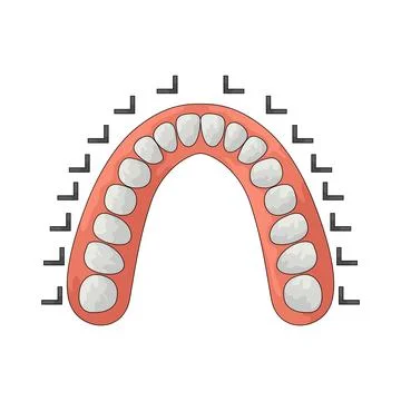 Denture illustration Stock Illustration