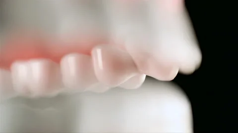 Denture teeth Stock Footage 42135563