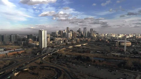 Denver Aerial Stock Footage 105430449