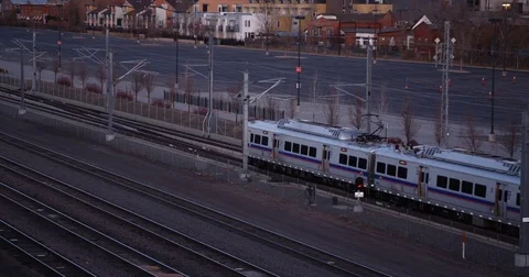 Denver Airport Train Stock Footage 73749478