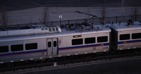 Denver Airport Train Stock Footage 73751210