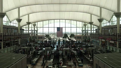 Denver airport WS Stock Footage 25146089