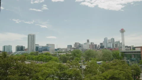 Denver Aquarium Skyline Stock Footage 198745637