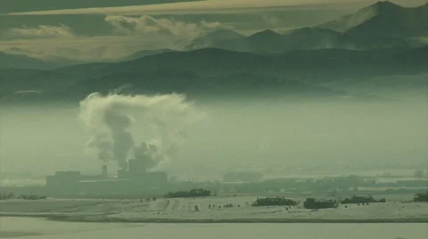 The denver Brown Cloud Stock Footage 54758639