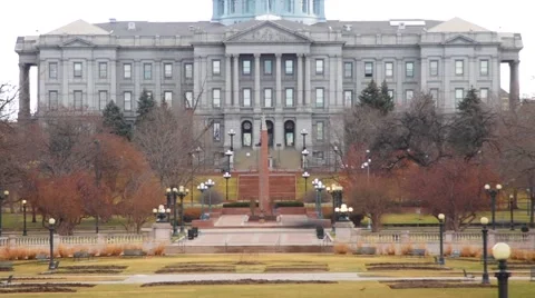 Denver capitol time lapse winter Video stock 49467928