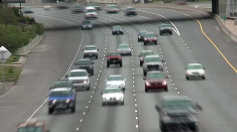 Denver City Traffic Stock Footage 8561317