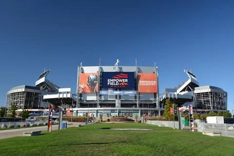 DENVER, CO, USA - Oct. 5, 2024: Empower Field at Mile High Stadium is the h.. Stock Photos