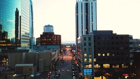 Denver downtown streets Video stock 88775463