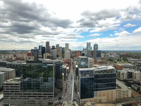Denver by Drone Stock Photos