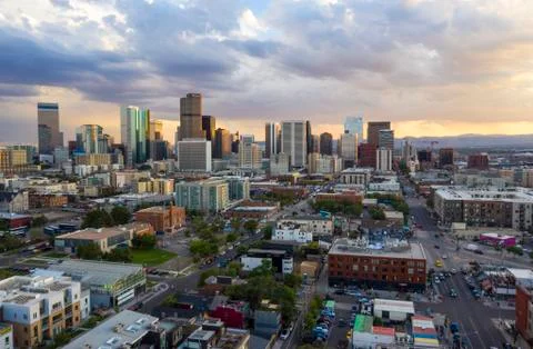 Denver by Drone Stock Photos