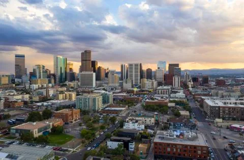 Denver by Drone Stock Photos