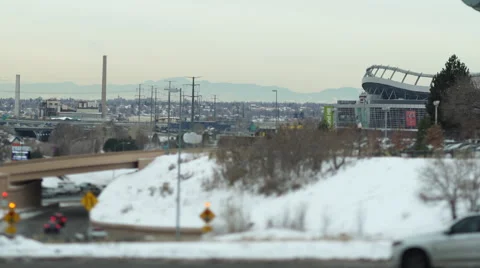 Denver Highway Tilt Shift Stock Footage 64353110