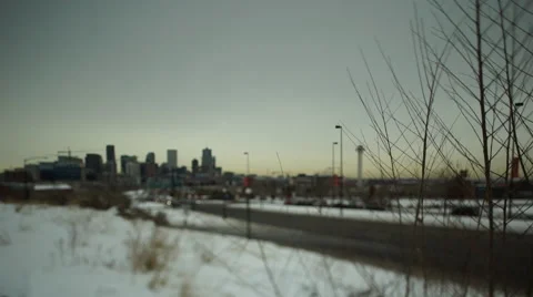 Denver Highway Tilt Shift Stock Footage 64353521