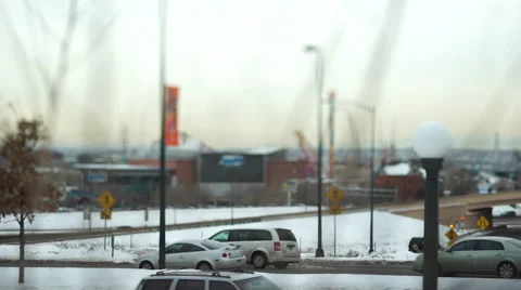 Denver Highway Tilt Shift Stock Footage 64353769