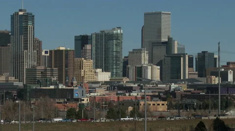 Denver skyline 3 Stock Footage 49452355