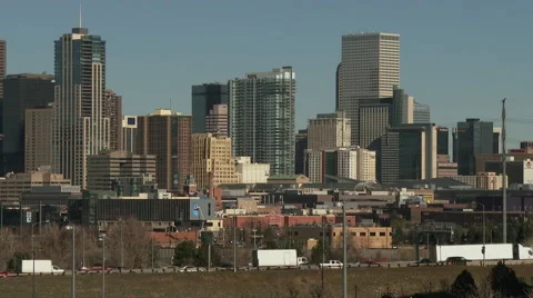 Denver skyline 4 Stock Footage 49452433