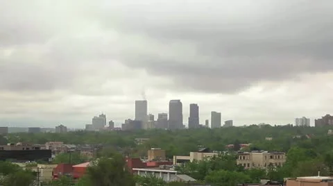 Denver skyline with clouds. Vidéo 22255942