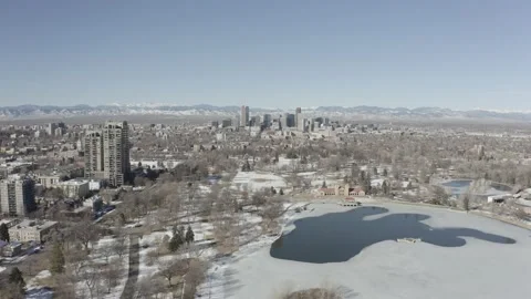 Denver Skyline Drone 스톡 동영상 232161221