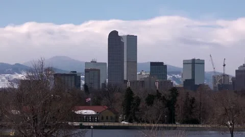 Denver Skyline Stock Footage 11064010