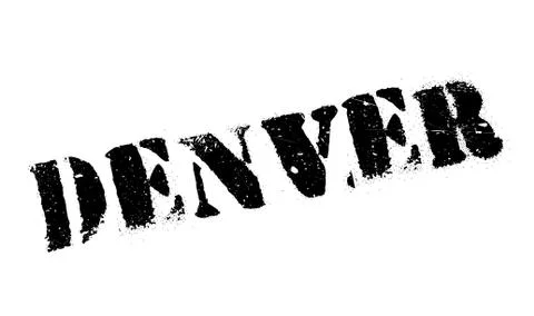 Denver stamp rubber grunge Stock Illustration