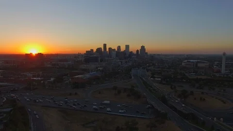 Denver Sunrise Revised - 3 Stock Footage 96218678