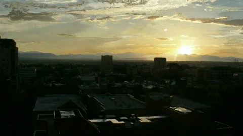 Denver Sunset 스톡 동영상 137321