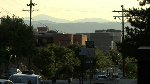 Denver At Sunset Video stock 225642
