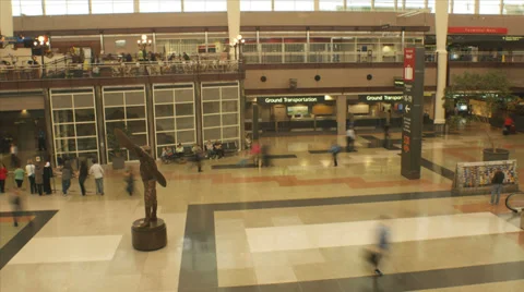 Denver terminal timelapse 2013. Stock Footage 36969565