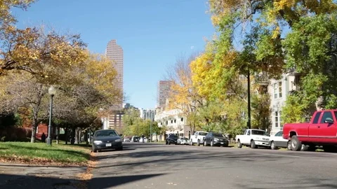 Denver Traffic - 17th Stock Footage 79902326