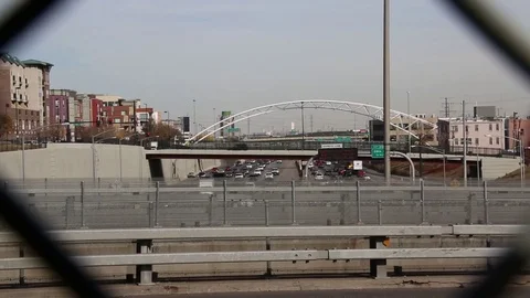 Denver Traffic - Highway Stock Footage 79809477