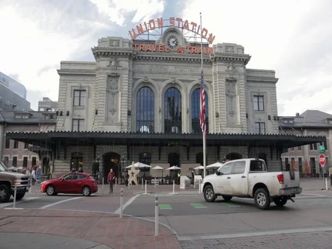 Denver Union Station Time Lapse Stock Footage 70809693