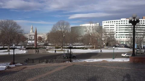 Denver View from Capitol Building Stock-Footage 130832464