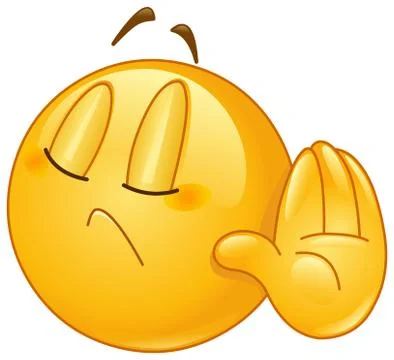 Deny emoticon Stock Illustration