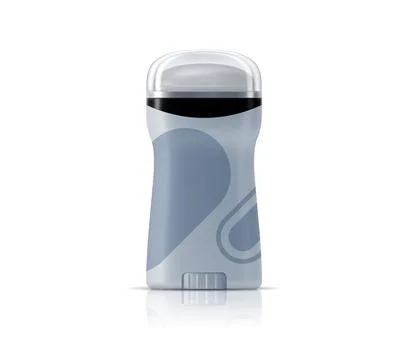 Deodorant cosmetics realistic package template Stock Illustration