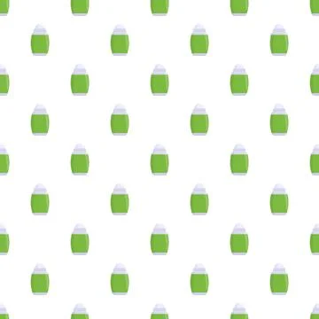 Deodorant roll on bottles seamless pattern background Stock Illustration