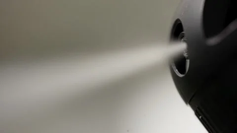 Deodorant spray in slowmo 100 FPS Stock Footage 274897527
