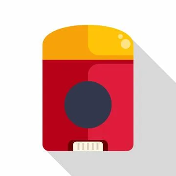 Deodorant stick flat icon vector illustration Stock Illustration