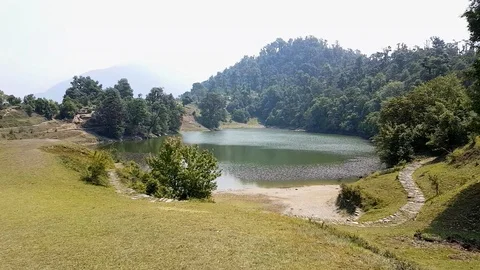Deoria Tal Lake Vídeos de archivo 114953646
