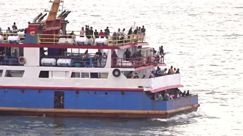 Deparatures Passenger Ship Video stock 209895583