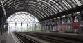Departing Regional Train Central Station Dresden Rush Hour Travelers Traveling 4k or 4k+ Resolution