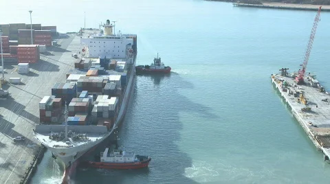 Departing ship time lapse Video stock 475177
