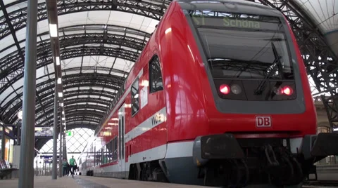 Departing Train Stock Footage 32003110