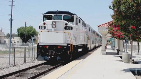 Departing Train Stock Footage 133015958