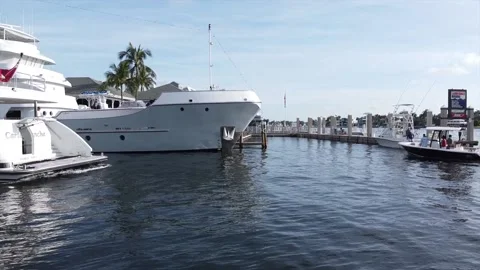 Departing Yatch Video stock 136261839