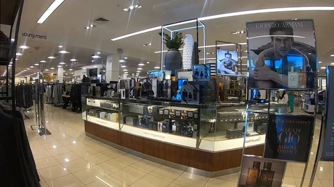 Department Store Cologne Counter Stock Footage 116607627