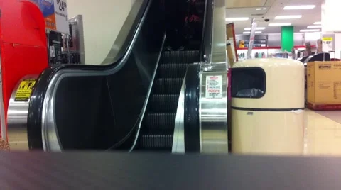 Department Store Escalator Stock Footage 890761
