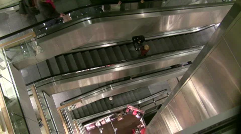 Department Store Escalators Video stock 530639