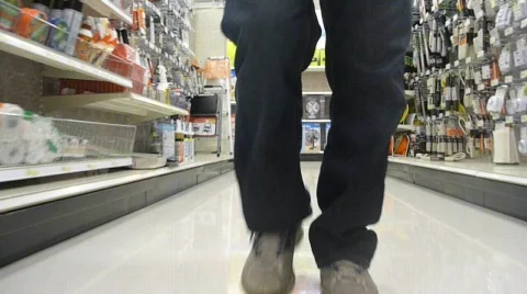 Department Store Shopper Stock Footage 695840